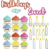 Cupcake Cutouts for Student Birthdays Birthdays are Sweet Classroom Decor 63 Piece Set