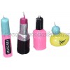 Make Up Girl Novelty Cake Candles 4 pcs by Bakery Supplies