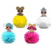 4 Party Centerpieces for LOL Party Supplies Girls Theme Birthday Table Decorations