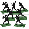 9 Pieces Football Table Centerpiece Football Party Decorations Football Player Silhouette Centerpieces 8 Inches and 3 Styles