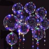 10 PACKS LED Bobo Balloons,Transparent LED Light Up Balloons,Helium Style Glow Bubble Balloons with String Lights for Party Birthday Wedding Festival Decorations Colorful