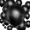 100 Pieces Latex Balloons 18 Inch 12 Inch 10 Inch 5 Inch Party Balloons for Halloween Christmas Thanksgiving Baby Shower Wedding Birthday Bride Balloon Party Decorations Black