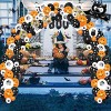 107 PCS Halloween Balloons Arch Garland Kit Halloween Latex Foil Balloons Decorations with Bat Boo for Halloween Party Supplies