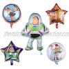 5PCS Toy Story Balloon Party Supplies 30" Foil Balloons for Kids Baby Shower Birthday Party Decorations