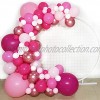 FUNPRT Pink Balloon Garland Metallic Rose Gold Pink White Latex Balloons for Barbie Theme Party Girl Birthday Baby Shower