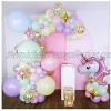 Shimmer and Confetti Premium 16-Foot DIY Pastel Unicorn Balloon Garland and Arch Kit with Giant Unicorn Stars Confetti. Unicorn Birthday Decorations for Girls. Macaron and Rainbow Party Supplies.
