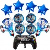 Sonic the Hedgehog Party Supplies 27" Aluminum Balloons for Kids Baby Shower Birthday Party Decorations Icluding Game controller Foil Balloon Set of 11pcs