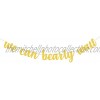 Gold Glitter We Can Bearly Wait Banner Woodland Baby Shower Decorations Neutral Safari Teddy Bear Baby Shower Decorations for Boy & Girl Jungle Theme Baby Shower Decor Baby Shower Favors