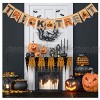 Halloween Banner Burlap for Fireplace Decor Happy Trick or Treat Hanging Halloween Bunting Garland Banner for Mantle Home Halloween Party Decorations
