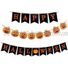 Happy Halloween & Pumpkin Banners Set for Halloween Outdoor Indoor Party Decoration