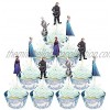 48 pcs Frozen Cake Toppers for Kids Birthday Party Cake Decoration Supplies