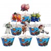 48 pcs Toy Story Cake Toppers for Kids Birthday Party Cake Decoration Supplies