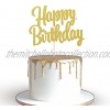 Happy Birthday Cake Topper Decoration Gold Glitter Birthday Cake Topper Decoration Supplies， Photo Booth Props