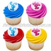 Blue's Clues Blue and Magenta Cupcake Rings Toppers Decoration