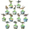 TOPM Dinosaur Cupcake Wrappers and Toppers Dinosaur Cupcake Cups 24 Pack Jurassic World Party Supplies Boys Kids Dino Party Supplies Birthday Decorations