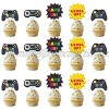 Weimaro 30 Pieces Video Game Party Cupcake Toppers Cupcake Picks Cake Decorations Perfect For Kids Gaming Theme Party Birthday Party Inspired Supplies