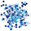 Mybbshower Tissue Paper Wedding Confetti in Blue White Silver for Boys Birthday Party Bridal Baby Shower Table Decor 25 mm Pack of 5000