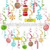30Ct Candyland Party Decorations Colorful Lollipop Hanging Swirls Candy Party Decoration Kit Candyland Party Supplies for Kids Birthday Baby Shower Birthday Home Classroom Sweet Shop Party Supplies
