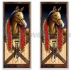Beistle 2 Piece Indoor Outdoor Plastic Horse Racing Door Covers for Derby Day Party Supplies 30" x 6' Multicolor