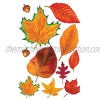 Beistle Fall Leaf Cutouts 2.25"-12" 11 Cutouts In Package