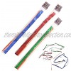 Streamer Wand Perfect Rhythm Sticks for Talent Shows Dancing Red Green and Blue 8.4' Feet with Stick 12-Pack