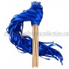 Wishprom Ribbon Wands Sticks Streamers for Wedding Party Favor Royal Blue-30PCS