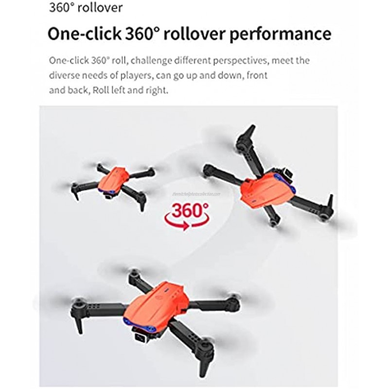 Drones with 4K HD Camera 2021 RC Quadcopter w Real-time Transmission WiFi FPV Live Video for Adult Kids HD Wide Angle RC Aircraft Altitude Hold Headless Mode Trajectory Flight 4k Dual Black