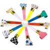 20 Pieces Blowouts Noisemakers Funny Party Blow Horns New Years Party Noisemakers Birthday Party Blowouts Colorful Birthday Noisemakers for Valentine's Day New Year Party Birthday Party Supplies