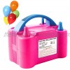 Gresus Electric Balloon Pump,Portable Dual Nozzle Quick-Fill Balloon Inflator Blower for Party Decoration