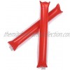 HUI JIN 50 Pairs Inflatable Noisemakers Bam Bam Thunder Stick Red