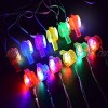 M.best Glow Whistles Bulk Party Supplies LED Light Up Whistle with Lanyard Necklace Glow in The Dark Fun Party Favors for Kids & Adults,12 Pack