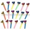 SBYURE 150 Pcs Musical Blow Outs Party Horns Noisemakers Blowouts Whistles for Birthday Party Favors New Years Party Noisemakers,Party Blowouts Whistles,Fun Party Favors Assorted Colors