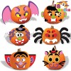 18 Packs Craft Halloween Foam Stickers Pumpkin Decoration Kit for Halloween and Halloween-Themed Party Favor Supplies