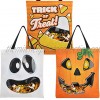 3 Halloween Large Tote See-Through Bags 22.5” x 13.75” for Kids Trick or Treat Candy Goody Bags
