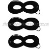 3 Pcs Superhero Felt Eye Mask Black Super Hero Mask Half Mask Halloween Dress Up Masks with Adjustable Elastic Rope- Great Party Cosplay Accessories