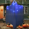 47” Halloween Light-up Hanging Ghost Decorations with Light-up Blue Lights White Hanging Ghosts Indoor Outdoor Decoration for Front Yard Patio Lawn Garden Party Decor