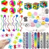 49 Pack Kids Party Toys Party Favors Bundle Party Supplies Kit Mochi Squishies Slap Bracelets for Birthday Party Classroom Rewards Carnival Prizes Pinata Filler Treasure Box Goody Bag Filler