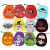 CCINEE 24pcs Halloween Drawstring Goody Bags 12 Styles Halloween Treats Bags for Kids's Trick or Treat Halloween Party Favor Supplies