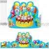 35Pack Birthday Crowns Party Hats for Kids Classroom School VBS Party Supplies By JTIEO