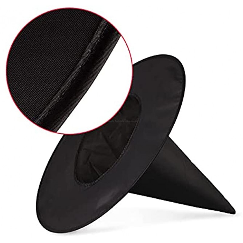 5Pcs Halloween Witch Hat Witch Costume Accessory for Halloween Christmas Party Decorations Black