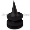 5Pcs Halloween Witch Hat Witch Costume Accessory for Halloween Christmas Party Decorations Black