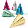 Cone Party Hats Metallic Foil 4.8 x 6.8 In 50-Pack