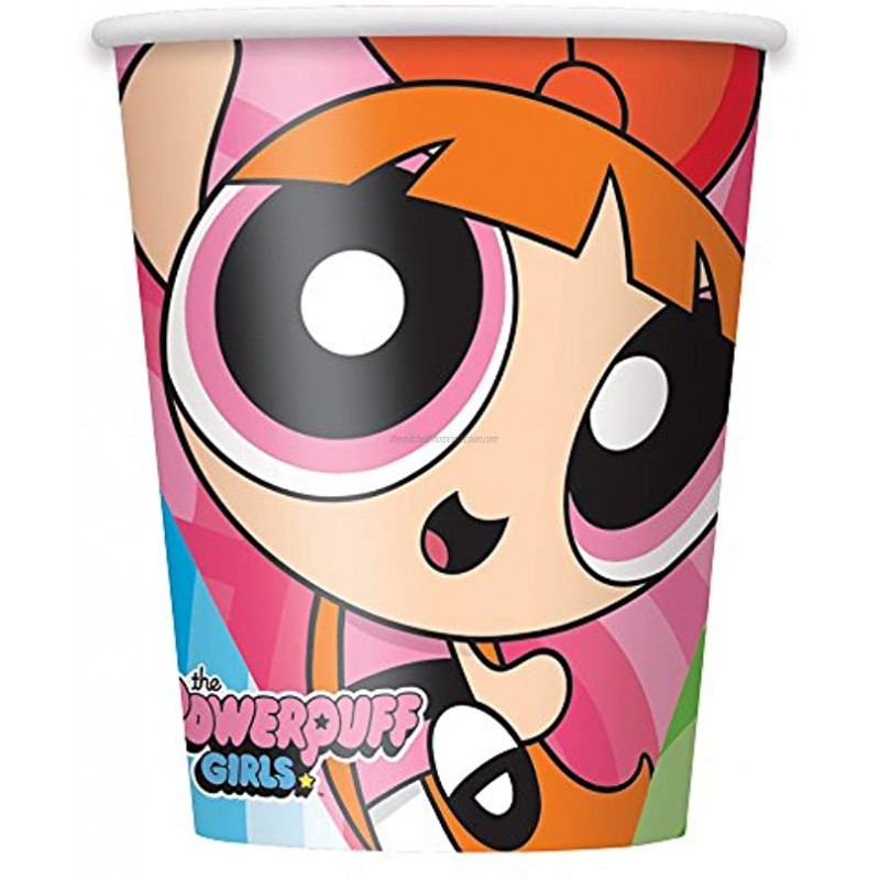 9oz Powerpuff Girls Party Paper Cups 8ct