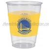 amscan Sports Party Favor Golden State Warriors NBA Collection Plastic Party Cups Yellow