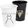 BRIDE & GROOM PLASTIC CUPS 50PC Party Supplies 50 Pieces