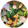 Cieovo 24 Count Disposable Plates Safari Jungle Animal Party Paper Plates Dinner Dessert Plates for Baby Shower Kids Animals Theme Birthday Party Supplies