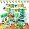 hapycity 164Pieces Dinosaur Party Supplies Set Serves 16 for Kids Birthday Theme Party Baby Shower School Party Daily Dinner