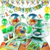 hapycity 220Pieces Dinosaur Birthday Party Supplies Serves 16 for Kids Birthday Theme Party School Party Daily Dinner