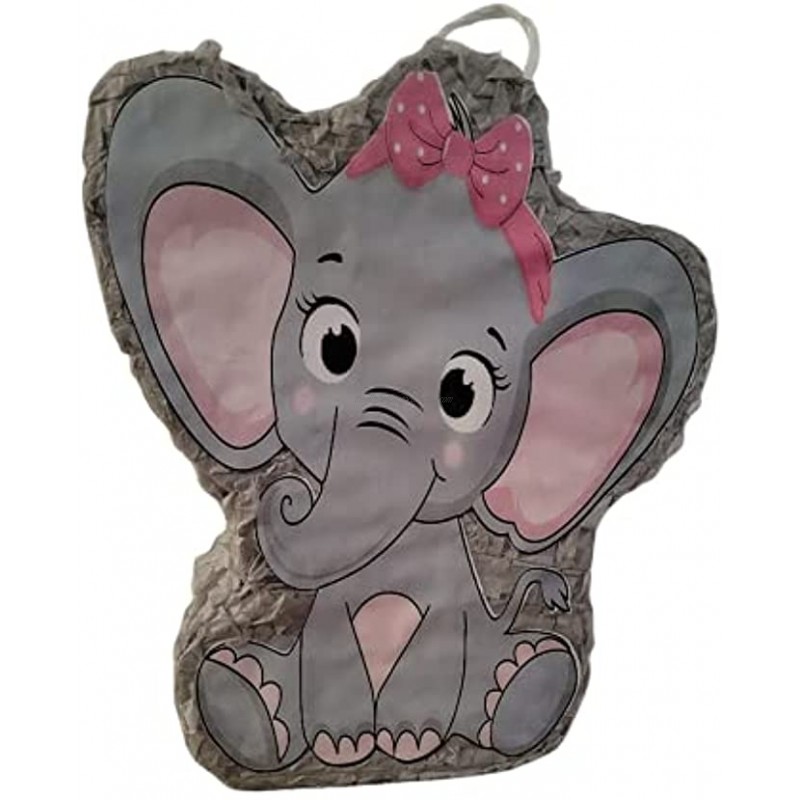 Baby Girl Elephant Themed Parties Great Piñata for Parties Celebrations Gender Reveal Decorations and Gifts.