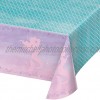 Iridescent Mermaid Party Plastic Tablecloths 3 ct
